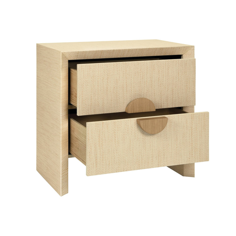 2 - Drawer Nightstand, Natural