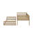Queen Over Queen Bunk Bed With Ladder-1137043145