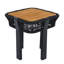 Tables de patio compactes, structure en bois d'acacia et table de bout d'extérieur moderne