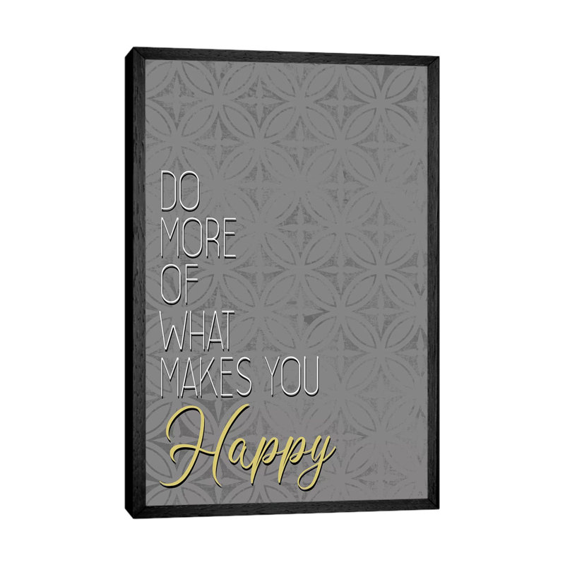 Do More by Kimberly Allen - Print on Canvas, Black Framed, 152.4cm H x 101.6cm W x 3.81cm D