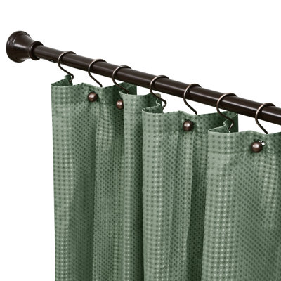 Tringle de tension réglable pour rideau de douche 72 po Utopia Alley - Aluminium antirouille avec embout en caoutchouc, sans perceuse - extensible, idéale pour la salle de bain, rétractable, mur à mur - facile à suspendre