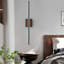 Applique murale à DEL à intensité variable 32 W, 6 000 K blanc froid, noir mat, pour salle de bain, couloir, bureau, chambre à coucher, salon, applique 32 W, métal noir, corrosion, doux