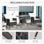 Ensemble bistro 3 pièces avec chaises inclinables et table basse pour la détente, le confort et le style