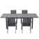 Calliana Patio Dining Set with Extendable Dining Table and Fully Assembled Stackable Chairs