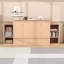 Lit escamotable convertible avec de grands tiroirs et tablettes de rangement-20201437-20201435