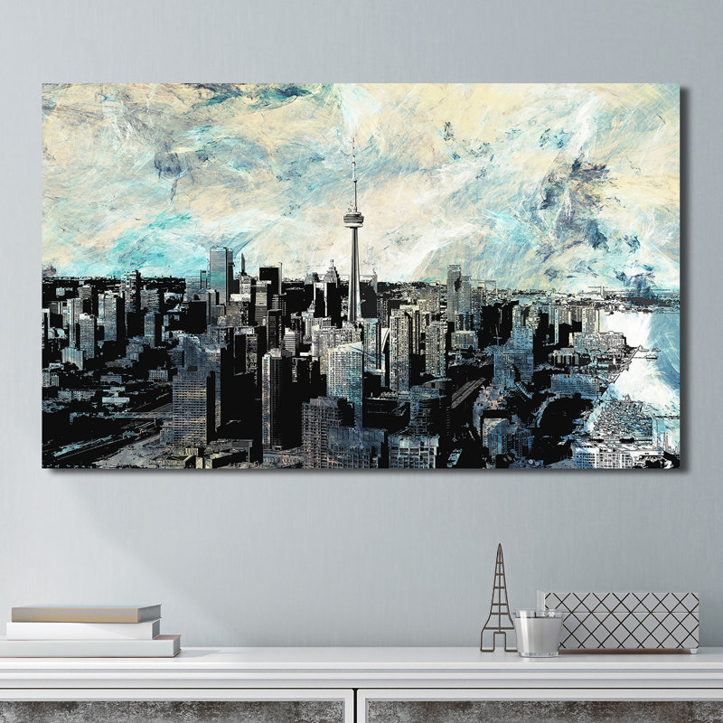 Toronto - impression sur toile tendue, L 30 po x H 18 po