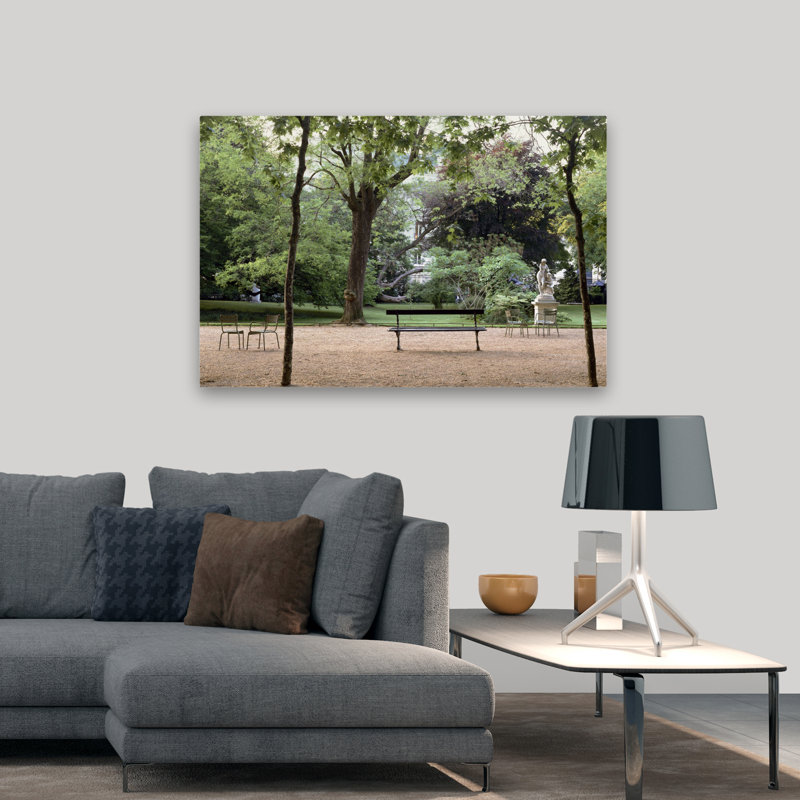 Banc de jardin # 10 - Bancs de photographie, Europe, France, H 32 po x l 48 po