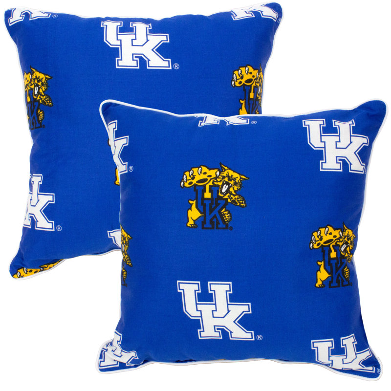 NCAA Square Pillow Cover & Insert, Kentucky