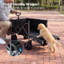 Poussette multifonctionnelle et chariot utilitaire avec auvent, pliable, robuste, noir-135760501