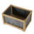 Of 2 Rectangular Rustic Planters, Galvanized Metal And Wood Accent, L:20X14x11.5" S:17X12x10", Enhance Indoor Outdoor Decor With Charm Two - Piece Planter , Blend, Bring To Spaces