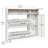 20 Pair Shoe Storage Cabinet with 2 Flip Drawers and Adjustable Shelves-812632948