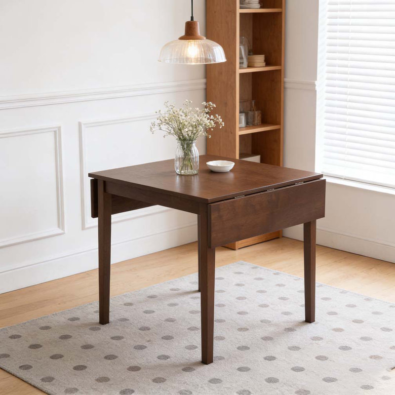 Table de salle à manger extensible 29 "- 45", Brun