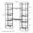 Makynlee 51.5"W Adjustable Folding Metal Shelving Unit-87743245