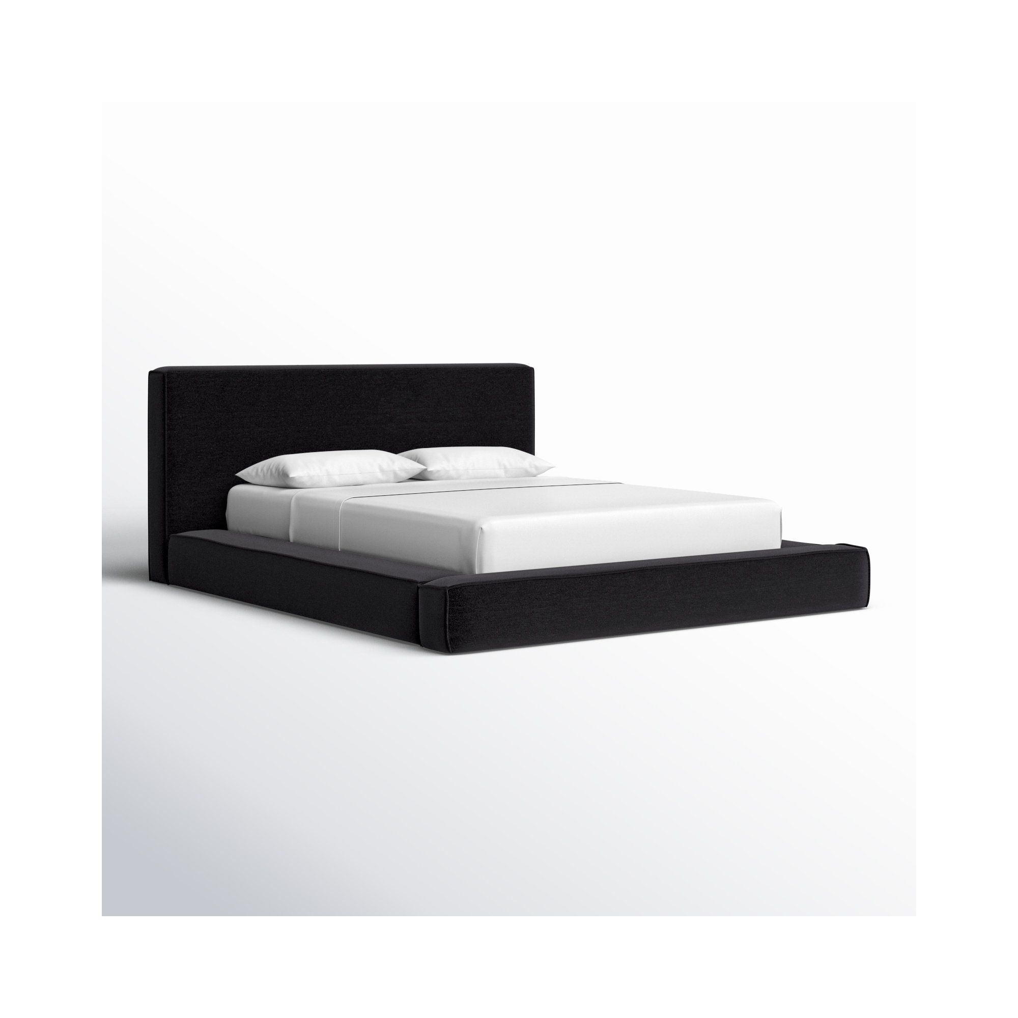 Olafur Linen Bed, Queen, Black