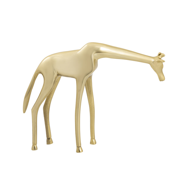 Sculpture en laiton girafe - petite