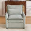 Fauteuil d'appoint rembourré moelleux de 31,9 po avec coussin double et poches de rangement latérales Modern-2121435842
