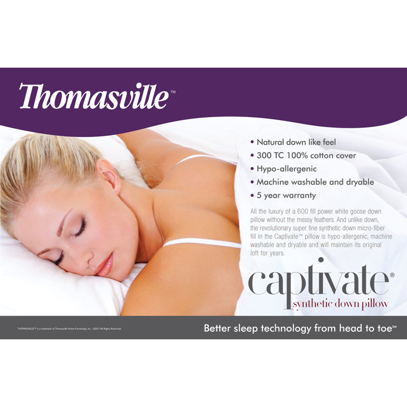 Captivate Thomasville synthétique autre Oreiller syntetique, Géant