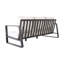 Combinaison moderne et table basse - Coussins beiges avec détails en aluminium brun pour un cadre relaxant, contemporain et solide, facile à nettoyer