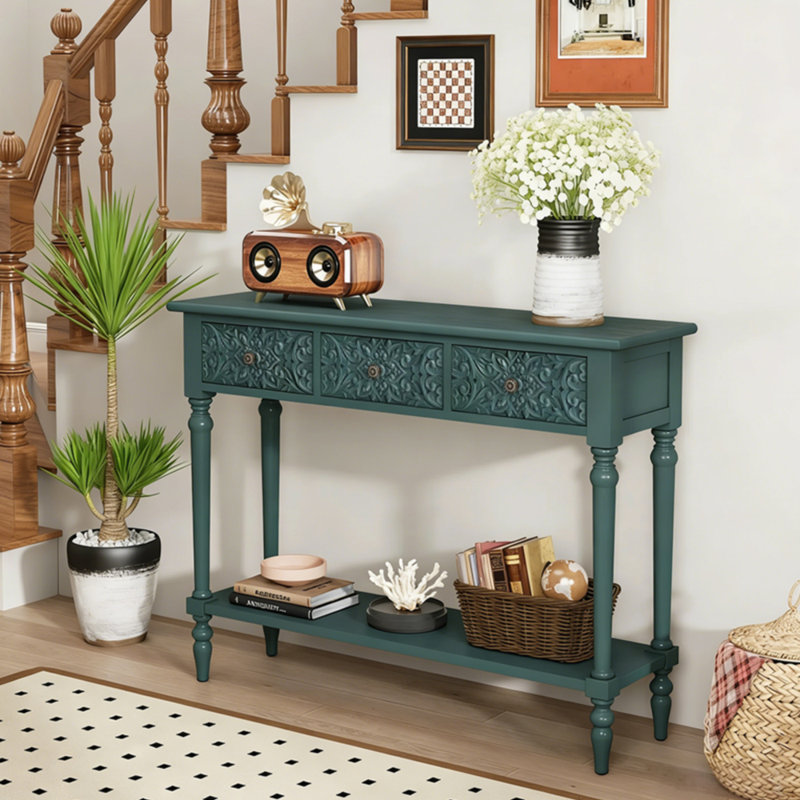 Console américaine de style champêtre rétro, Vert