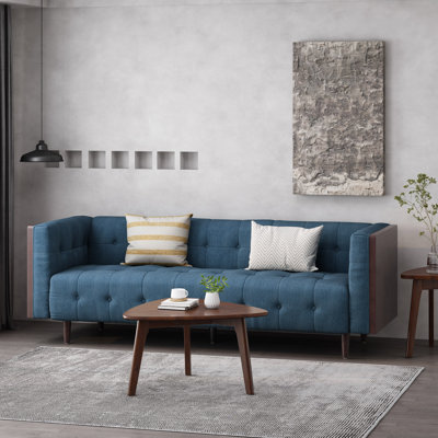 Charming Mid-Century Style Three-Seater Sofa for Ultimate Comfort and Style