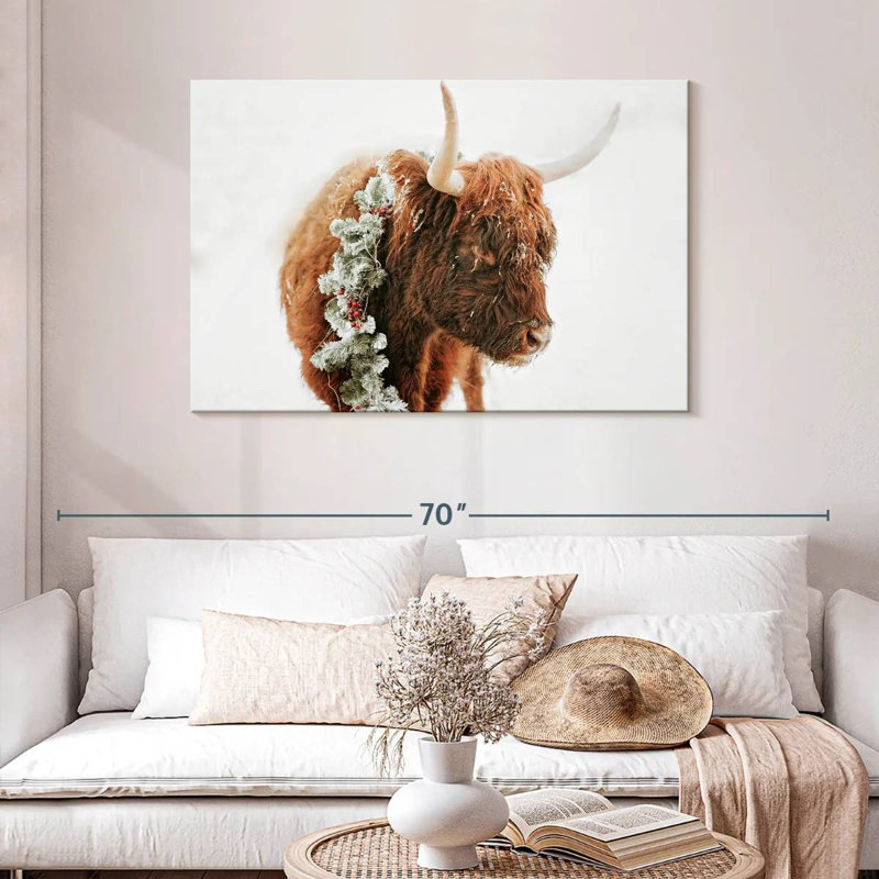 Brampt Christmas Cow, 30" H x 45" W