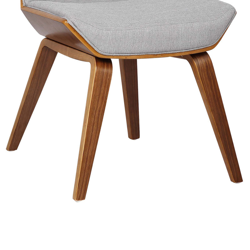 Terence 46cm H Polyester Blend Upholstered Side Chair, Grey