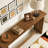 63“ Solid Wood Farmhouse Console Table