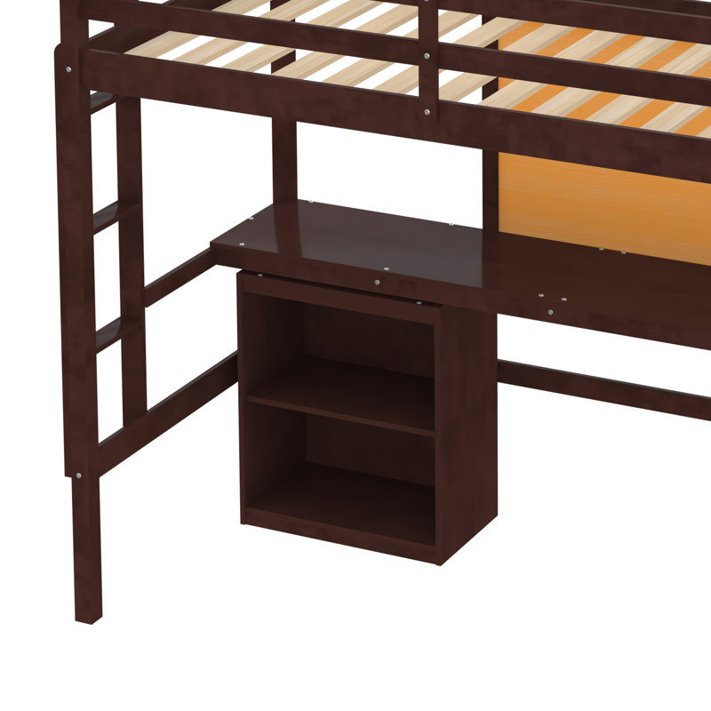 Lit mezzanine simple Idalla Kids, Espresso