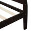 Lit plateforme avec base de lit en bois et sommier avec base de lit et support de lattes en bois-1343725251