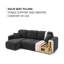 Chandara 3 Seater Sofa Bed-1373596490