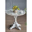 Table ronde en bois sculpté 24 po x 28,5 po, design