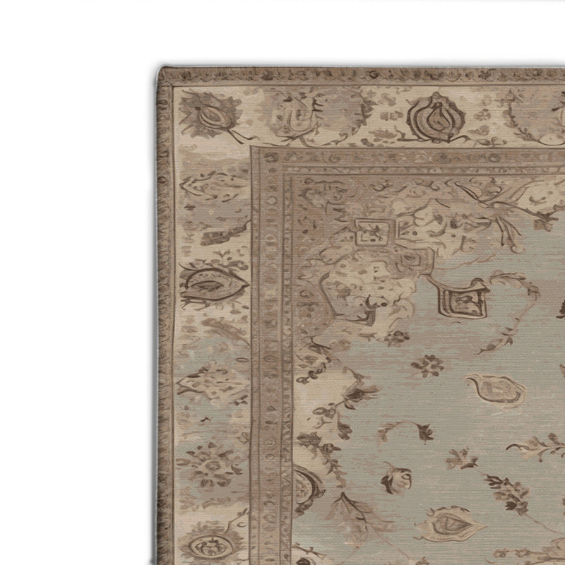 Tapis gris d'intérieur et d'extérieur Tabriz, Rectangle 4pi x 6 pi