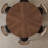 51.18" Brown Round Solid Wood Dining Table-408712131