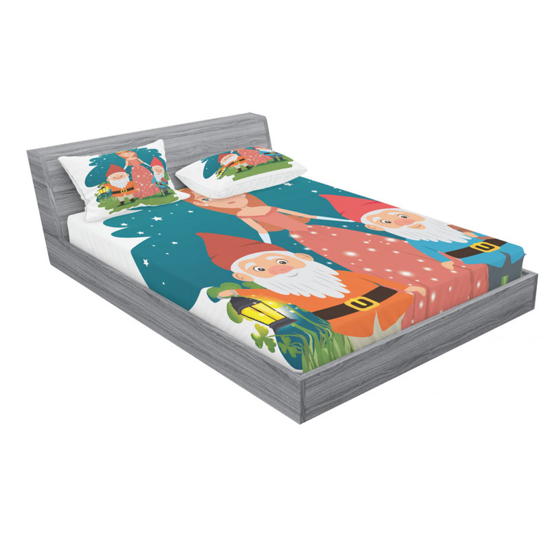 Microfiber Sheet Set, Queen Sheet Set with Fitted Sheet