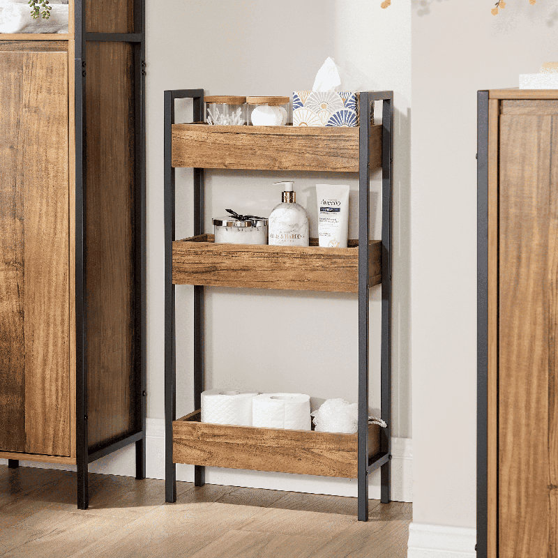 Antioco 3 Shelf Freestanding Bathroom Storage