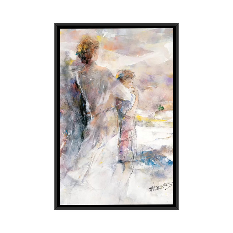 « my garçon », reproduction sur toile, H 26 po x l 18 po x P 1,5 po, Toile avec cadre noir, Pas de tapis