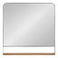 Miroir mural en métal avec tablette Branchville-90697190-90697192-90697191