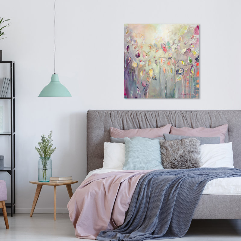 « Fashion and Glam Flower Scent », reproduction d'art mural sur toile moderne pour le bain, H 30 po x l 30 po, Toile tendue