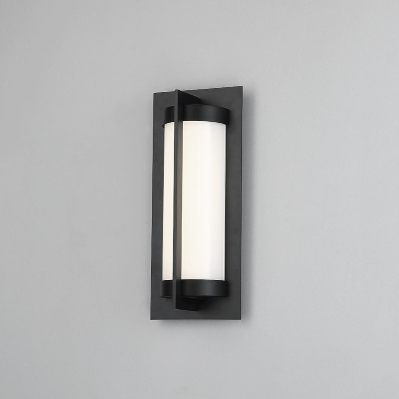 Laffoon LED Outdoor Wall Light, 6'' W x 3.75'' D x 14'' H