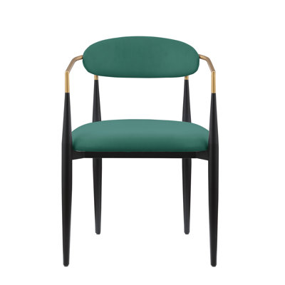 2 pièces de chaises d'appoint en tissu d'ameublement, chaises de salle à manger modernes et contemporaines, décor