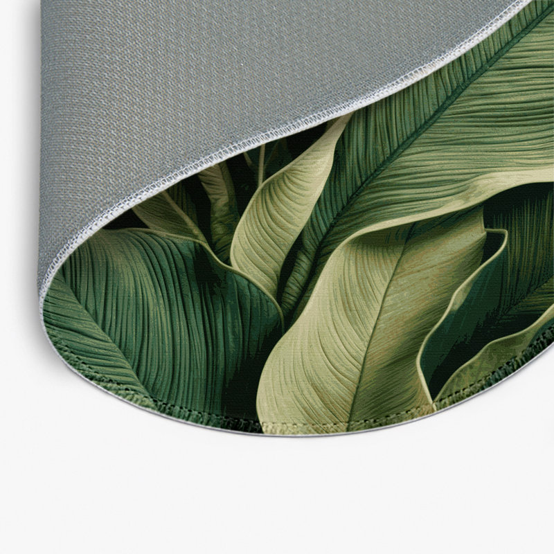 Tapis vert d'intérieur et d'extérieur Botanical, Rond 5 pi