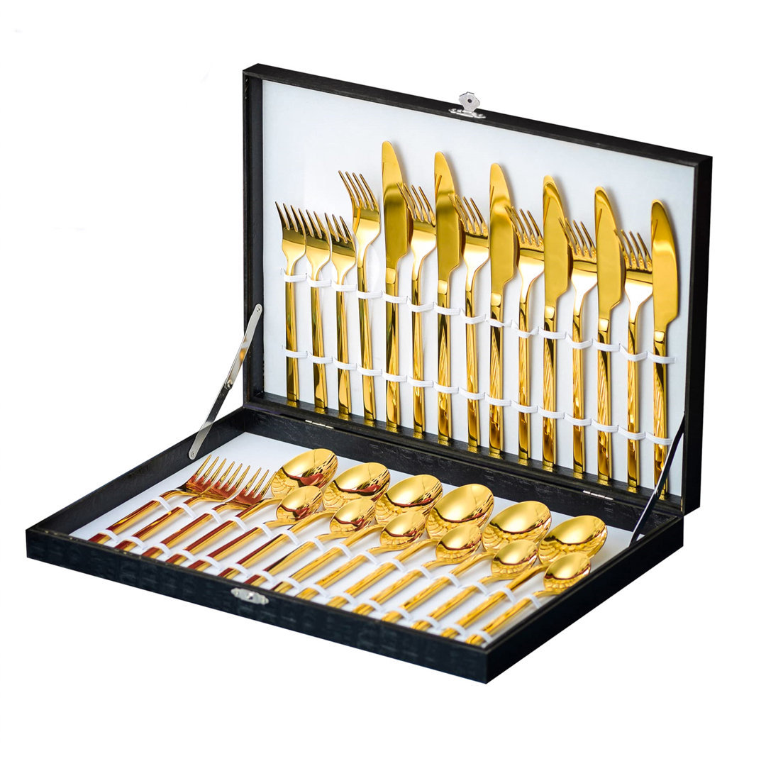 Ophelia & Co. Vitiello 30 Piece Stainless Steel Cutlery Set , Service for 6