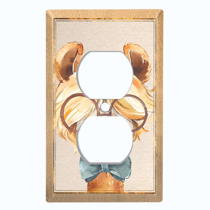 Patterned 1 - Gang Toggle Light Switch Standard Wall Plate