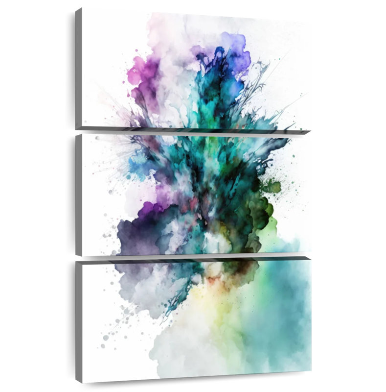 Avery Green Smoke Splash, 57" H x 36" W