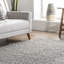 Tapis gris en laine / coton tissé à la main Courtlyn-1149861850