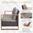Drazen Outdoor Wicker Sofa Set - 3-Seat Sofa & 2 Ottomans For Patios & Gardens-1089863235-1089863234