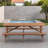 8-person Outdoor Wooden Picnic Table With 2 Seats And Umbrella Hole