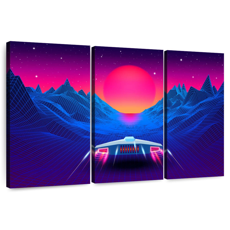 Kelan Synthwave Adventure, 28" H x 45" W