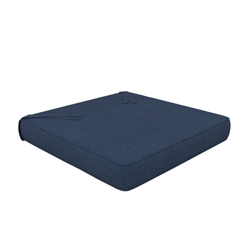 Sunbrella Indoor/Outdoor Dining Chair Cushion, 18" W x 18" D, Sunbrella® Spectrum Indigo