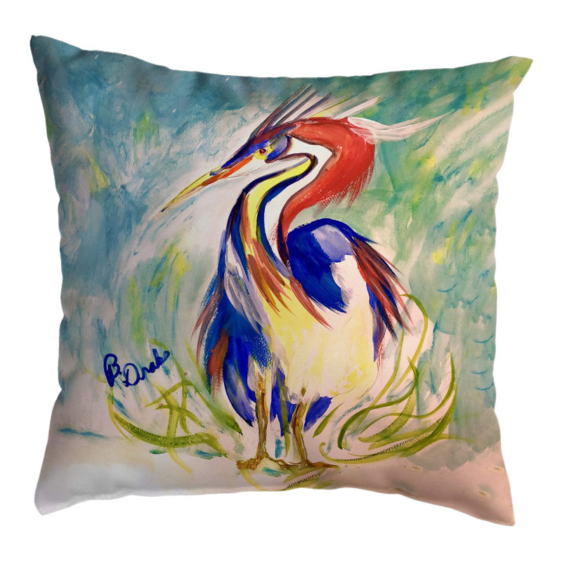 Outdoor Reversible Throw Pillow, 18"H x 18"W